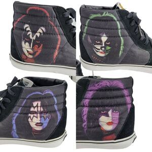 Vans SK8 Hi Top Kiss Sneakers 12 Solo Album Faces Skateboard Sneaker '08 Limited